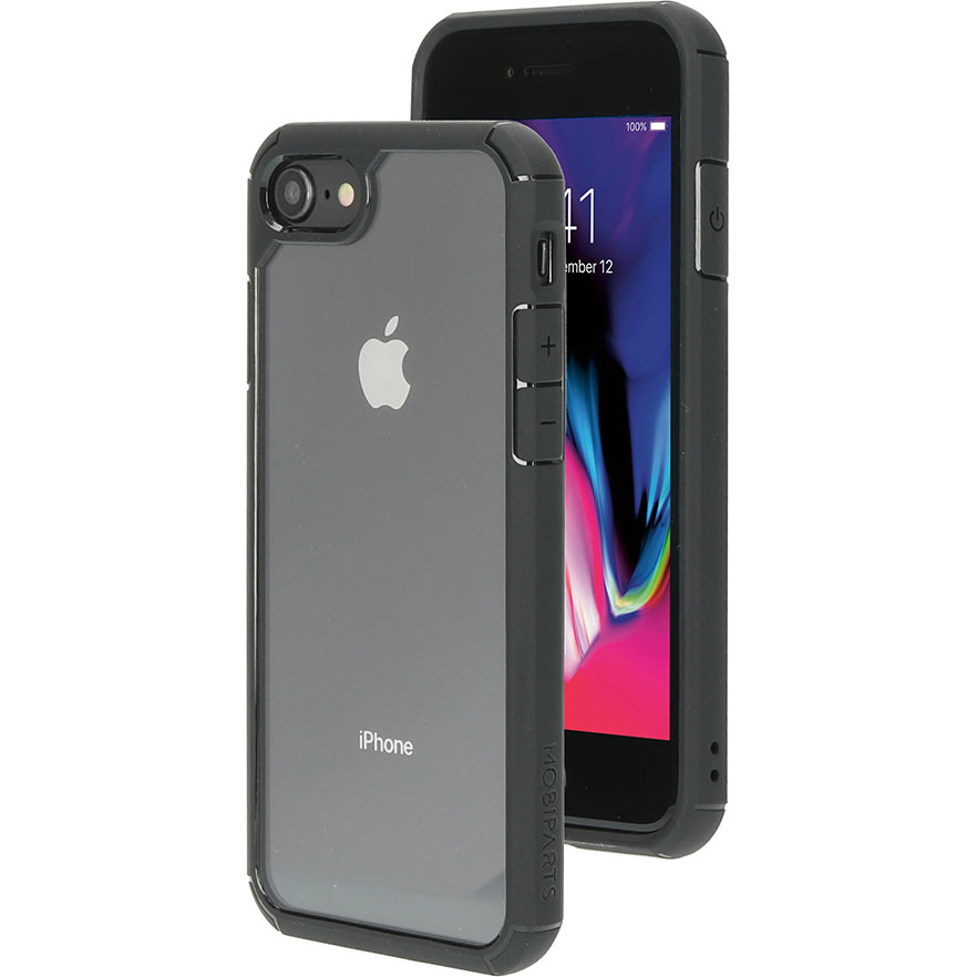 Mobiparts Rugged Clear Case Apple iPhone 7/8/SE (2020) Black - Tweek