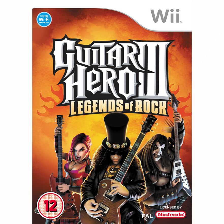 Guitar Hero 3 Legends of Rock + Gitaar (Nintendo Wii) Refurbished