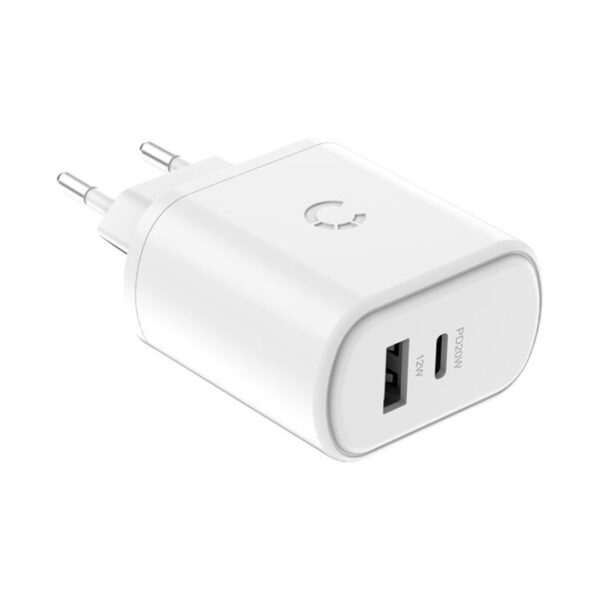 Cygnett 20W en 12W USB-C en USB-A Dual Wall Charger EU - White