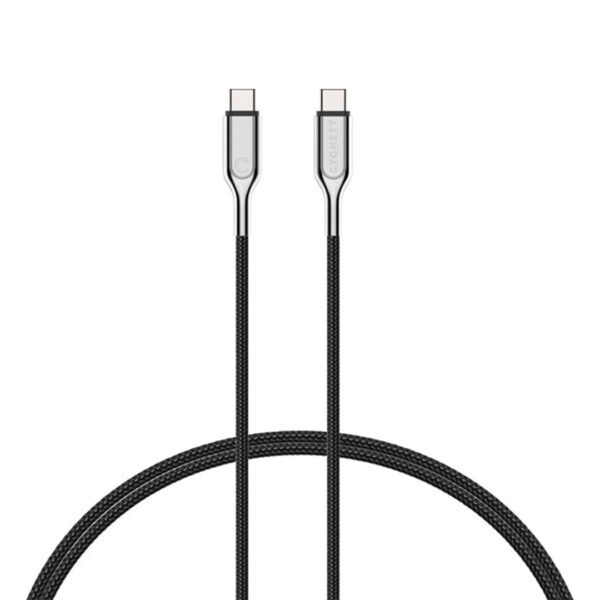 USB-C naar USB-C Kabel Cygnett Armoured Braided | 2 Meter | Zwart